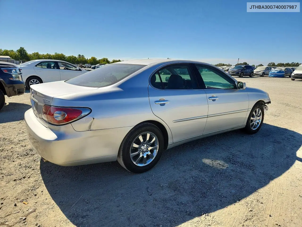 2004 Lexus Es 330 VIN: JTHBA30G740007987 Lot: 61306906