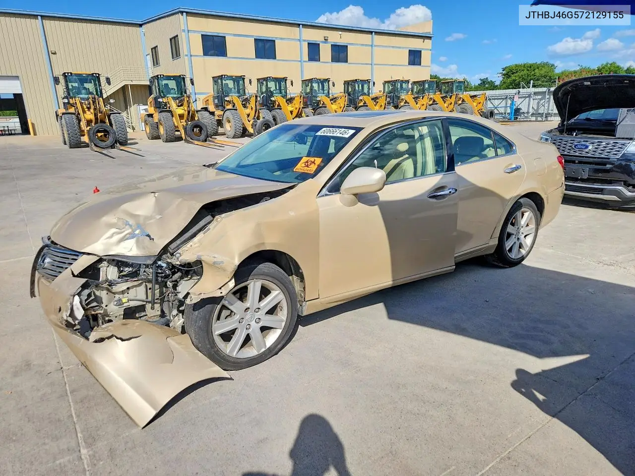 2007 Lexus Es 350 VIN: JTHBJ46G572129155 Lot: 60666146