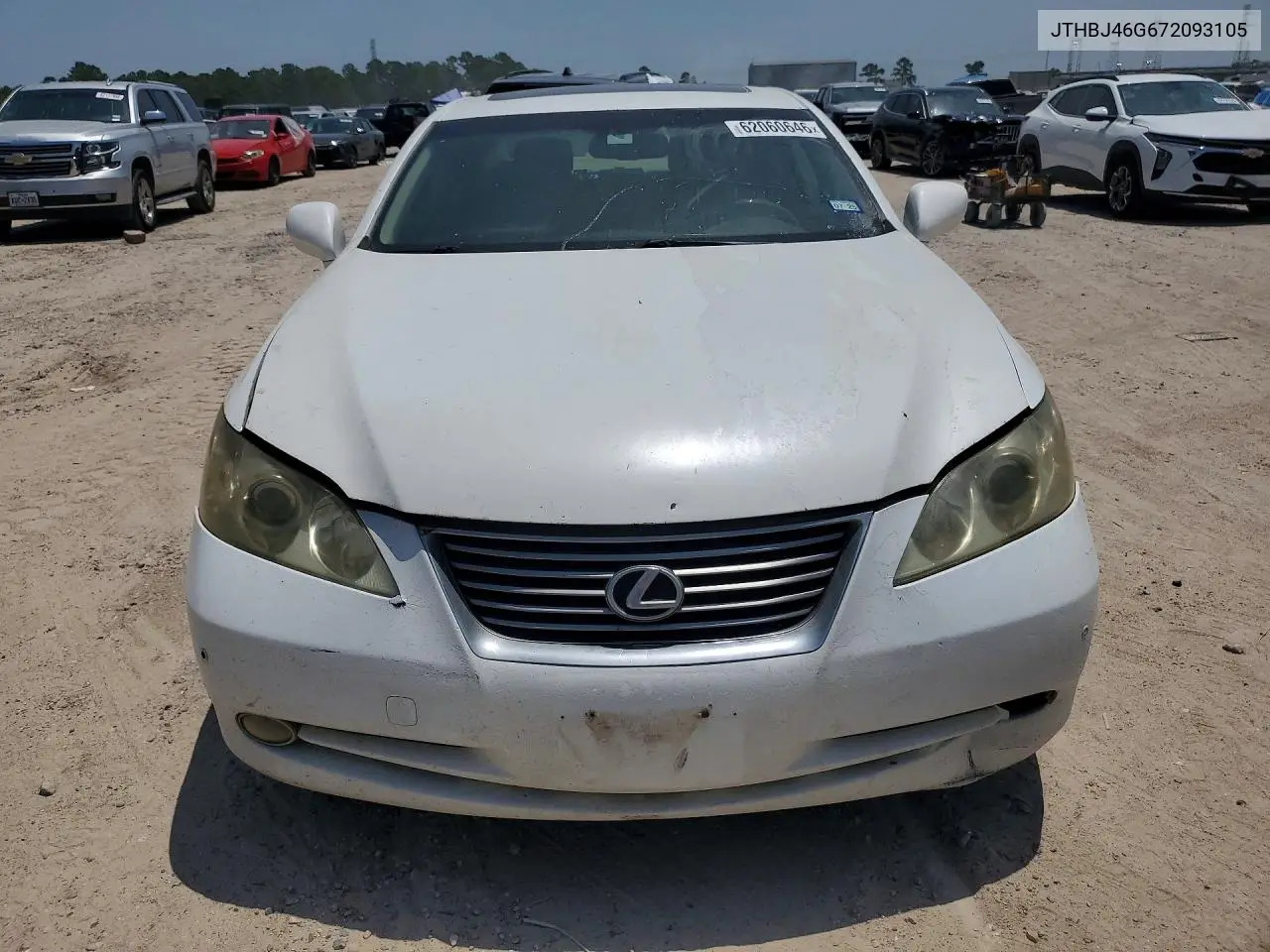 2007 Lexus Es 350 VIN: JTHBJ46G672093105 Lot: 62060646
