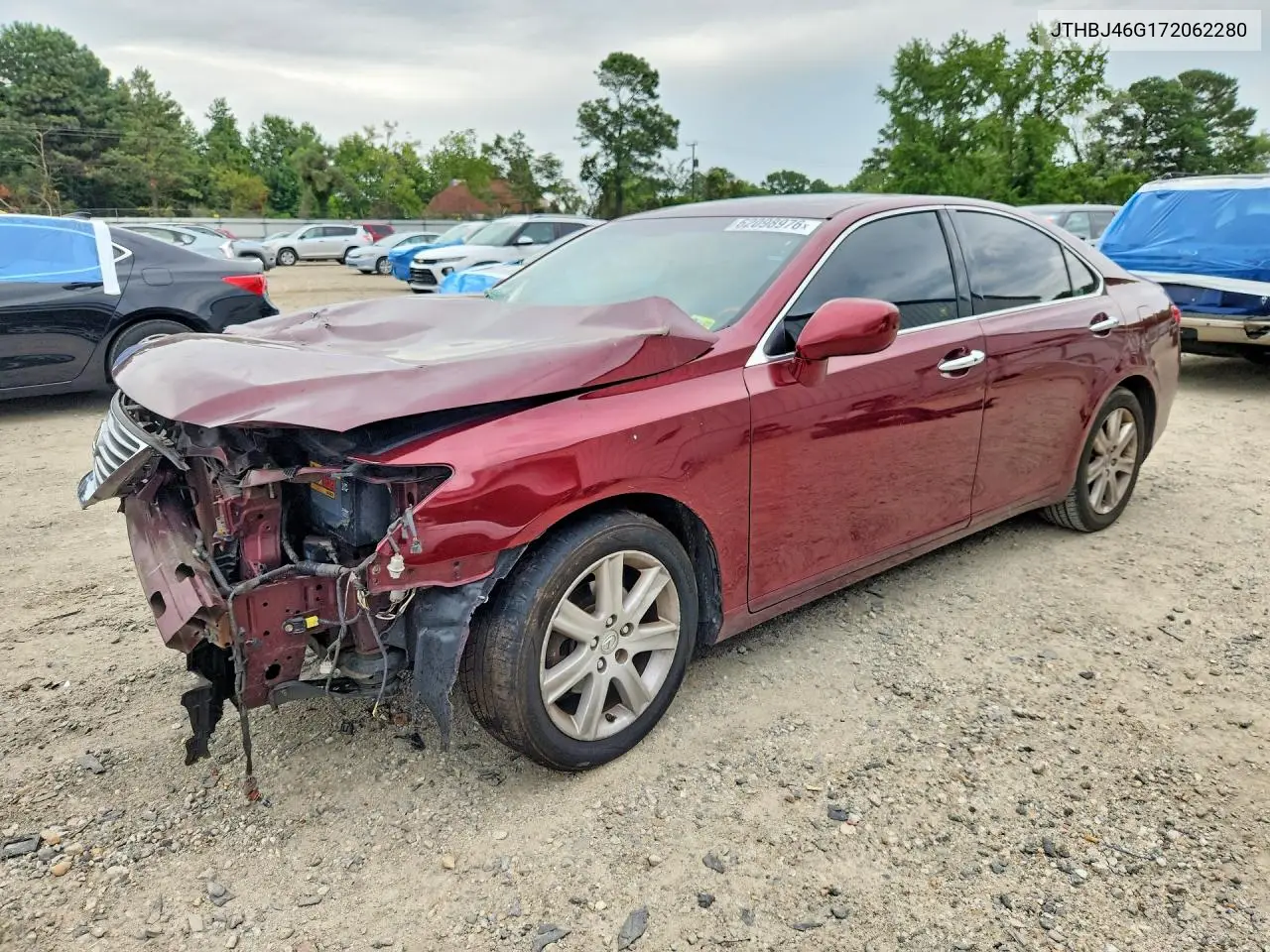 2007 Lexus Es 350 VIN: JTHBJ46G172062280 Lot: 62098976