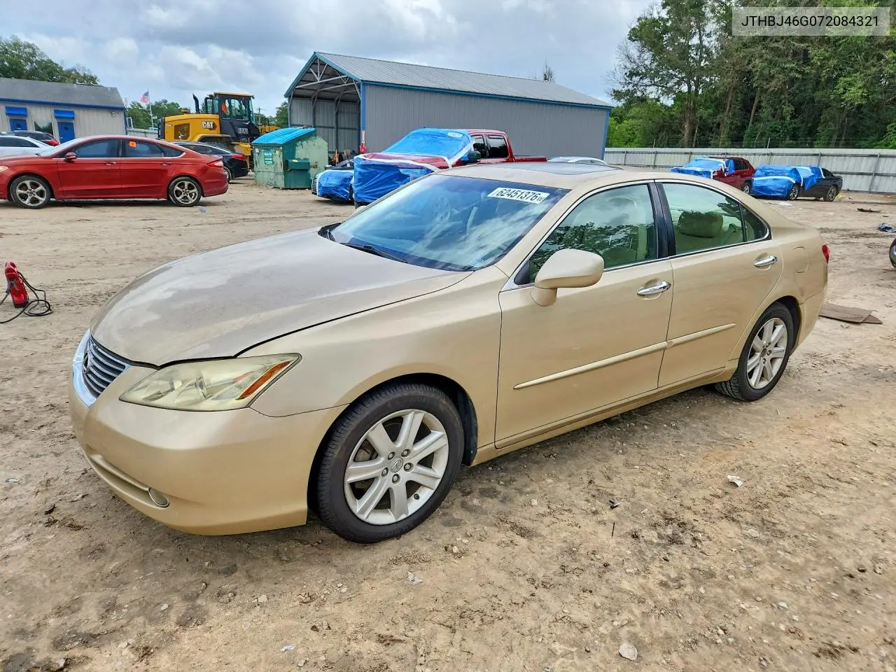 2007 Lexus Es 350 VIN: JTHBJ46G072084321 Lot: 62451376