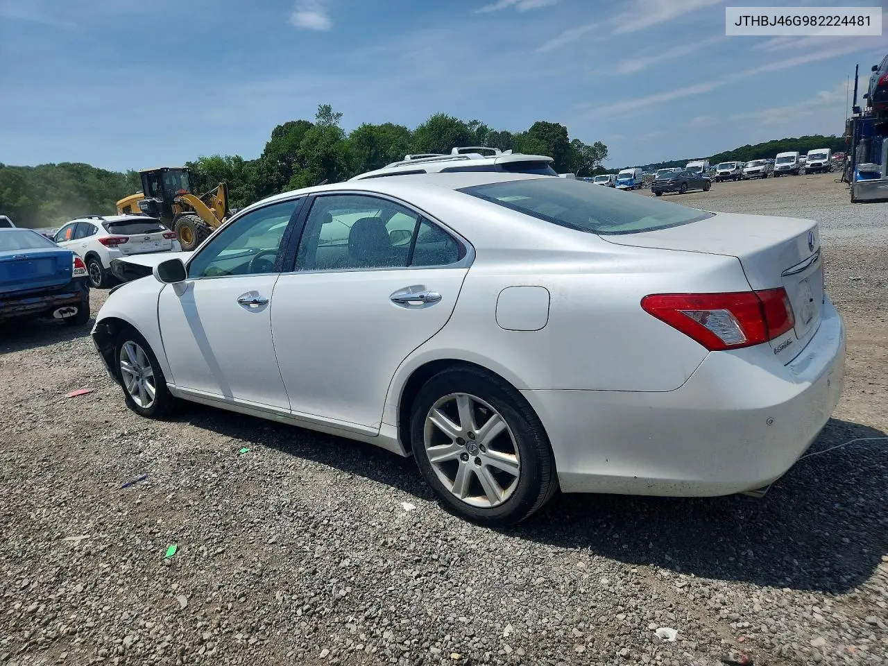 2008 Lexus Es 350 VIN: JTHBJ46G982224481 Lot: 60510926