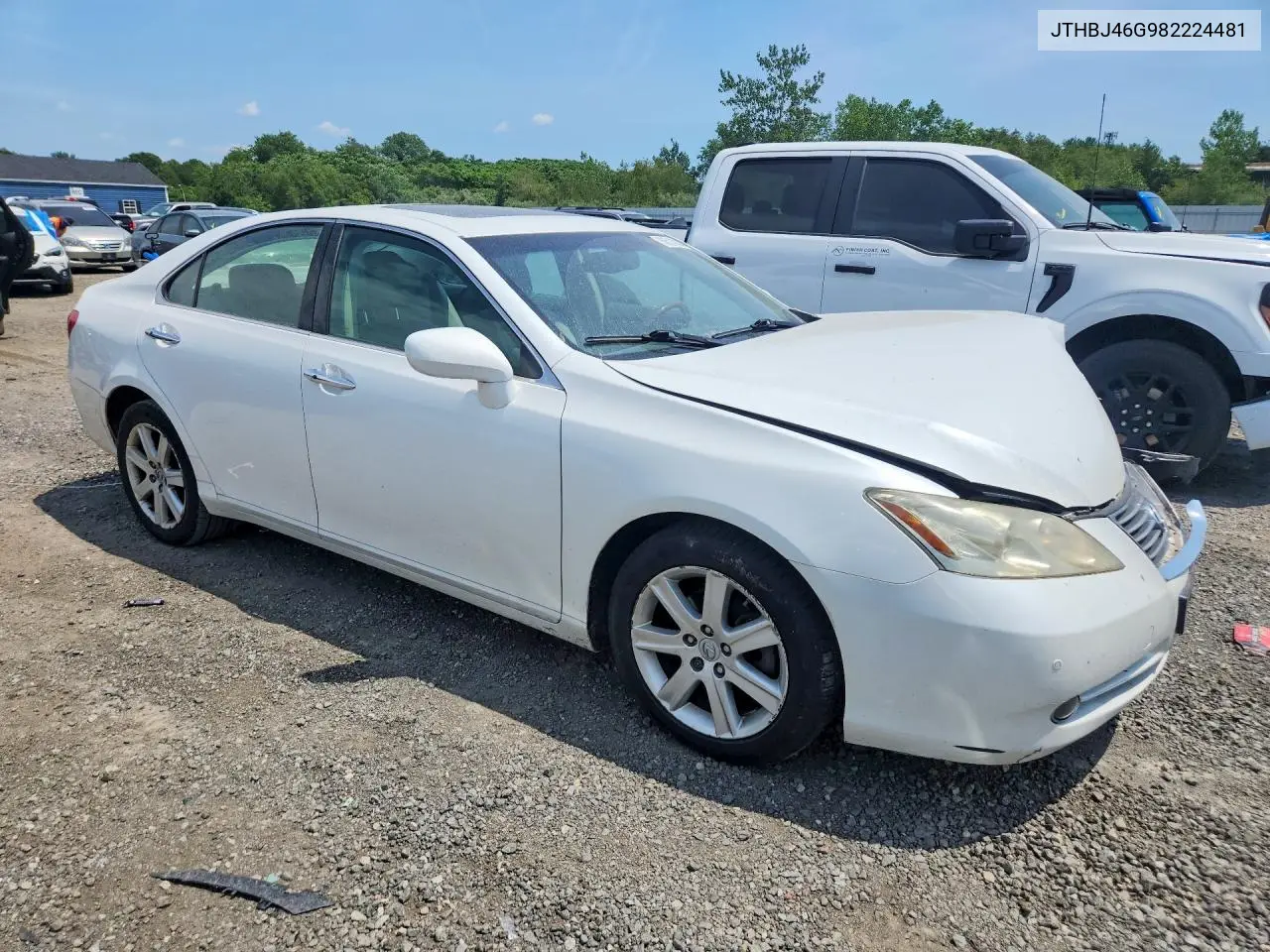 2008 Lexus Es 350 VIN: JTHBJ46G982224481 Lot: 60510926