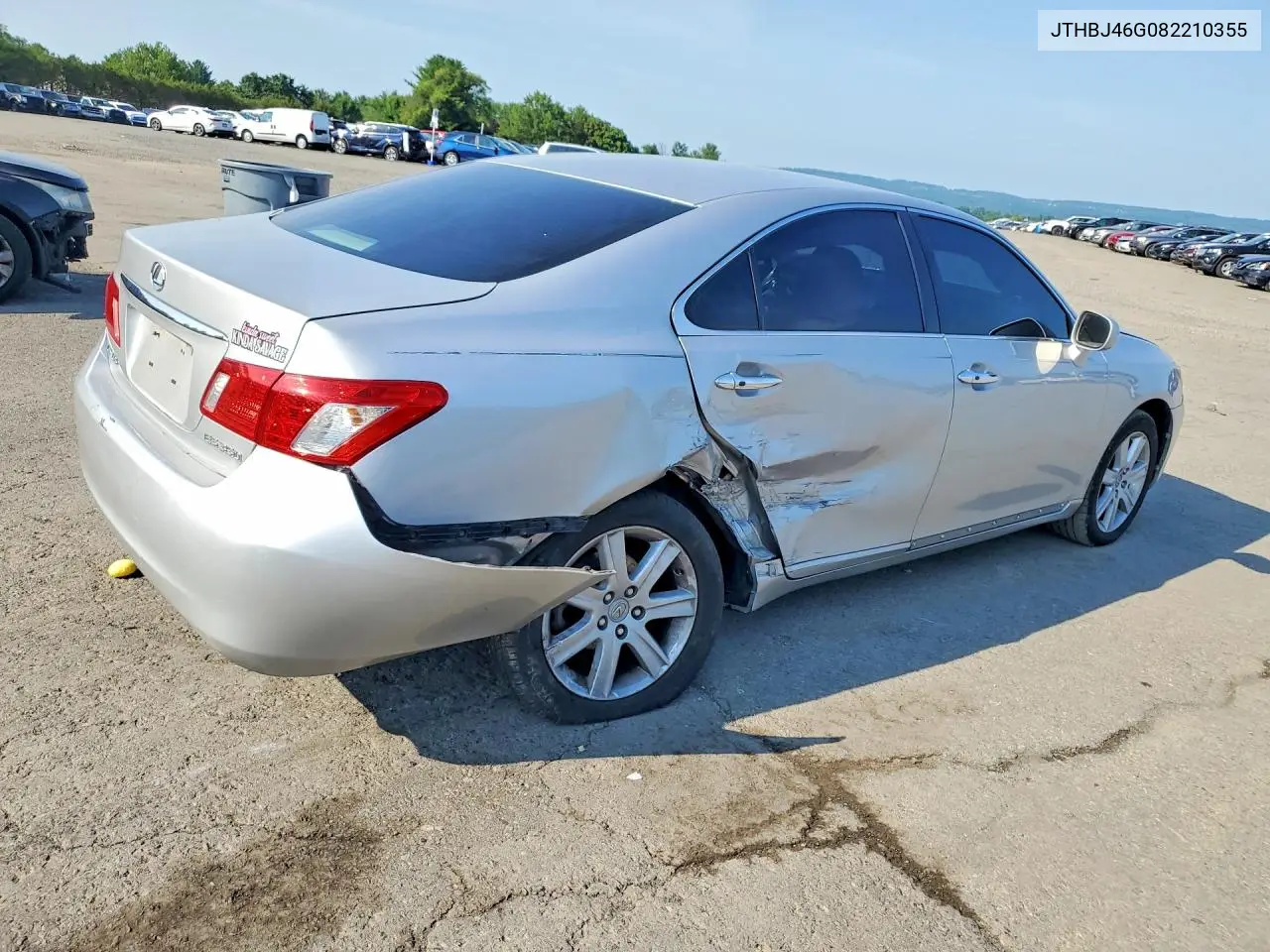 2008 Lexus Es 350 VIN: JTHBJ46G082210355 Lot: 60935186