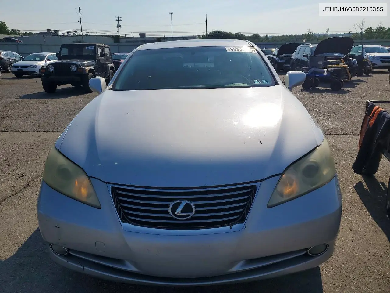 2008 Lexus Es 350 VIN: JTHBJ46G082210355 Lot: 60935186