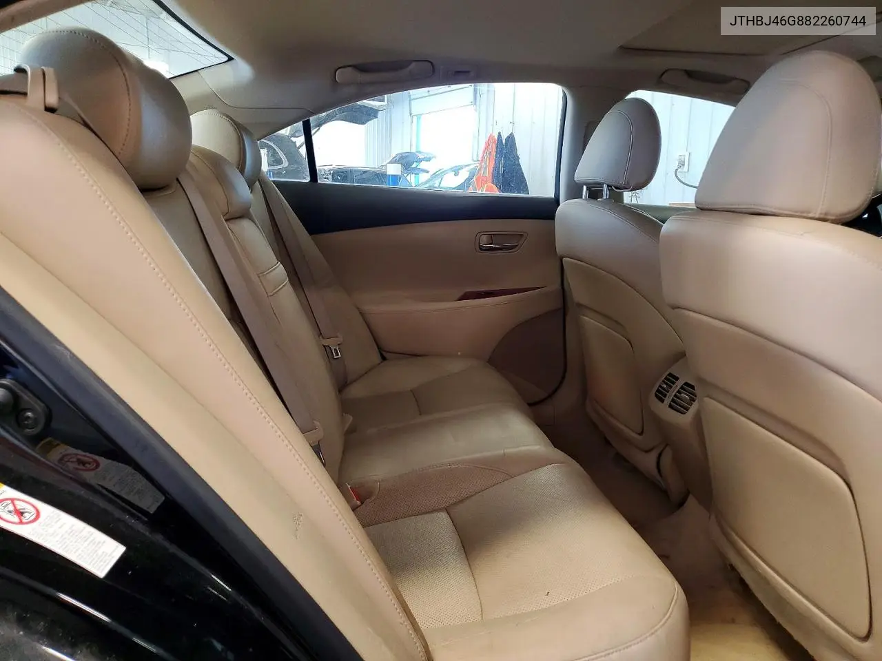 2008 Lexus Es 350 VIN: JTHBJ46G882260744 Lot: 60993156