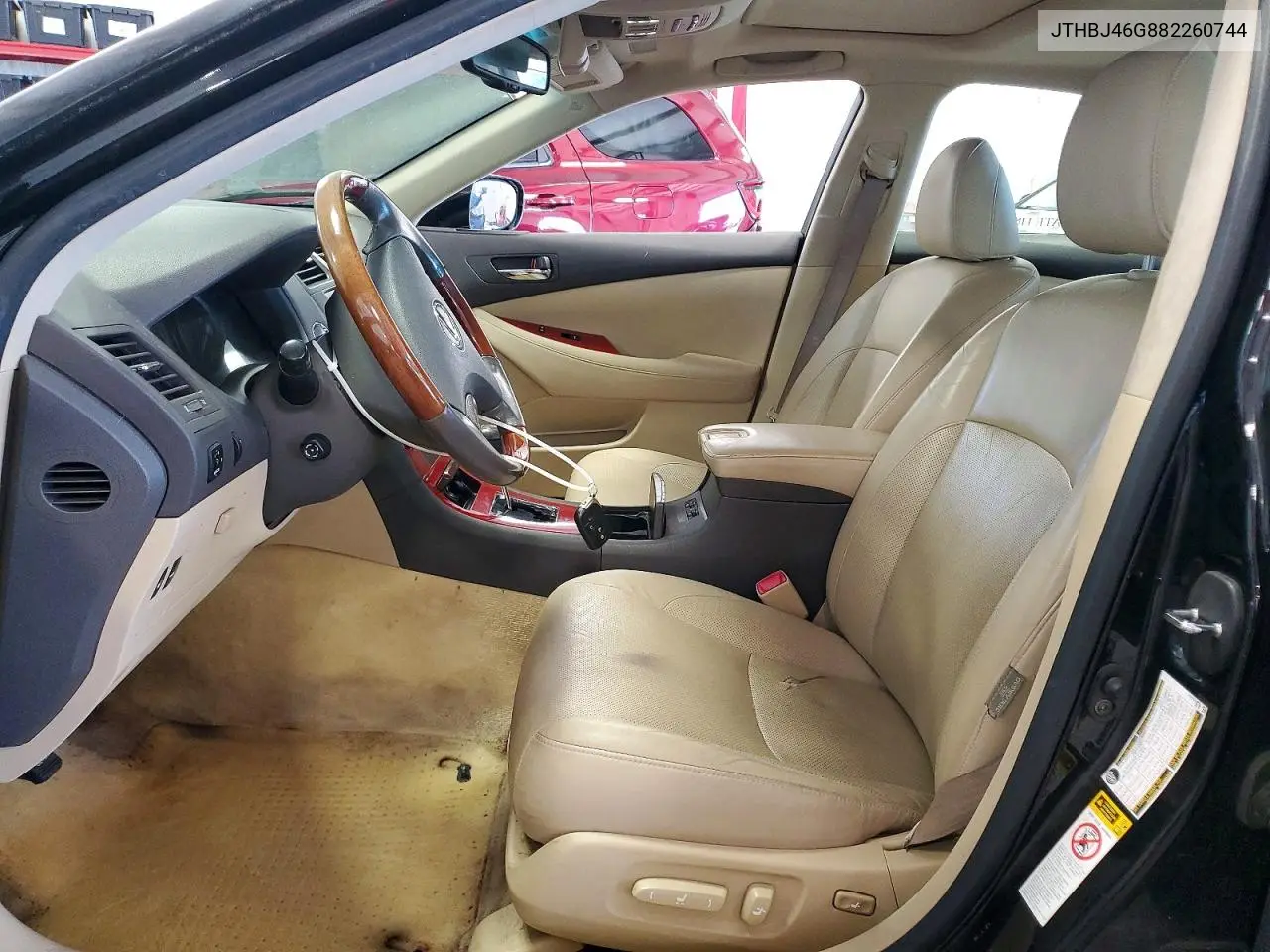 2008 Lexus Es 350 VIN: JTHBJ46G882260744 Lot: 60993156