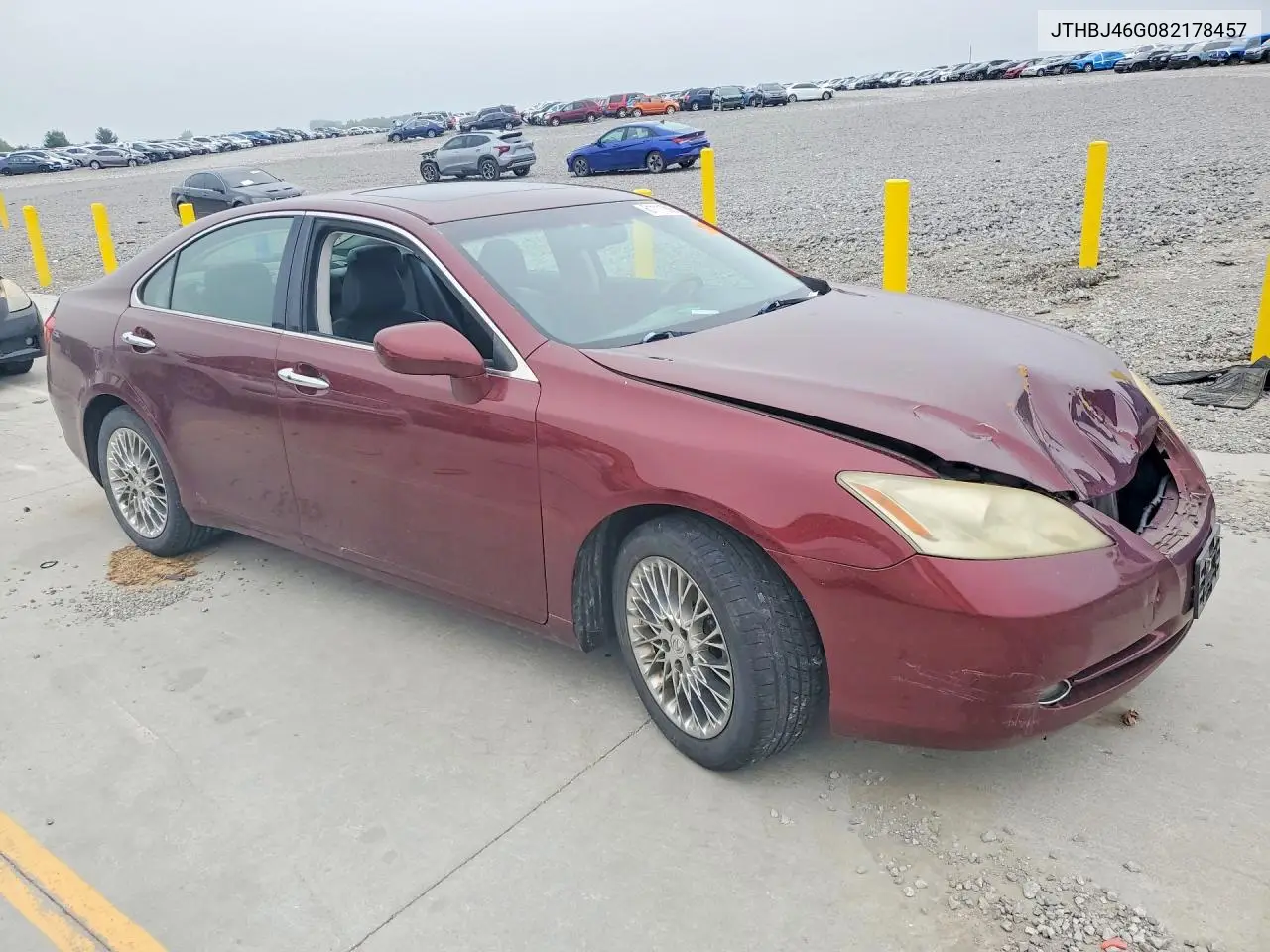 2008 Lexus Es 350 VIN: JTHBJ46G082178457 Lot: 61111366