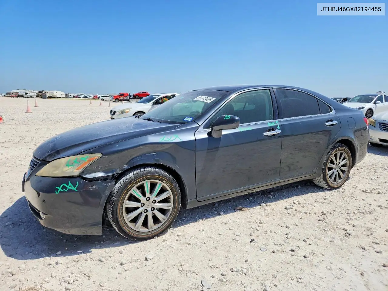 2008 Lexus Es 350 VIN: JTHBJ46GX82194455 Lot: 61842466