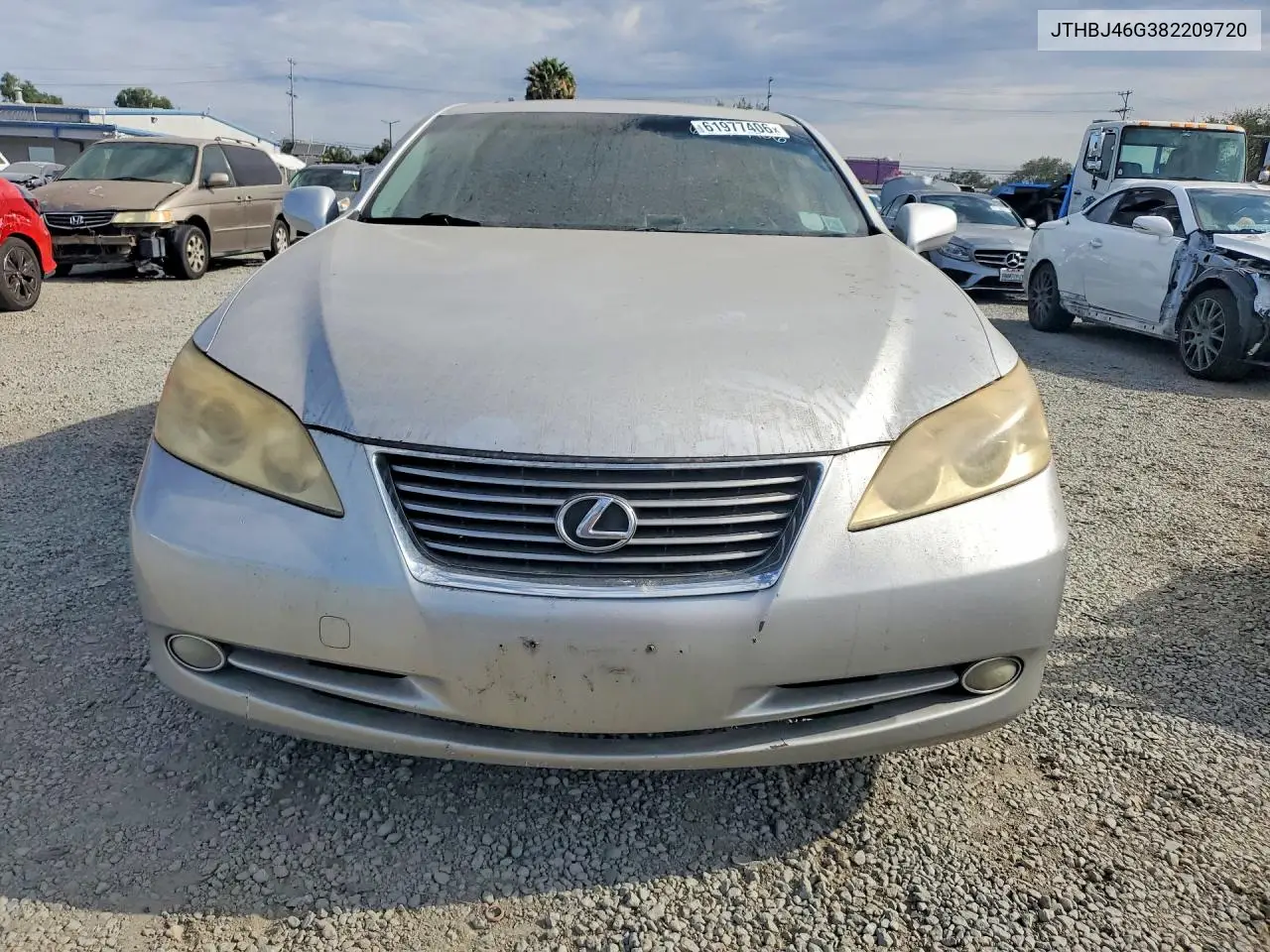 2008 Lexus Es 350 VIN: JTHBJ46G382209720 Lot: 61977406