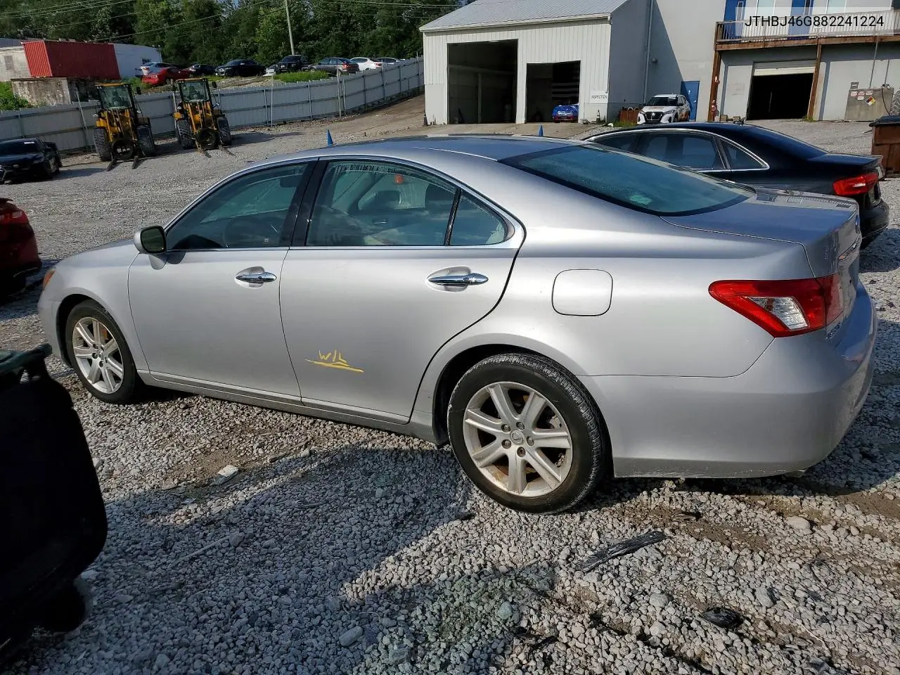 2008 Lexus Es 350 VIN: JTHBJ46G882241224 Lot: 62203756