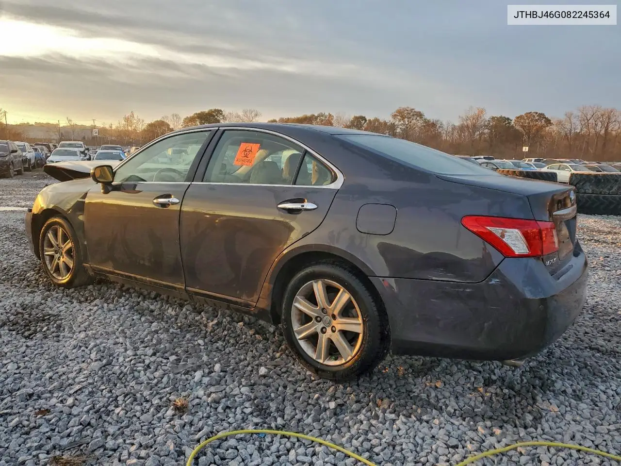 JTHBJ46G082245364 2008 Lexus Es 350
