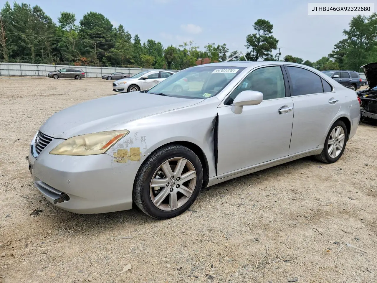 2009 Lexus Es 350 VIN: JTHBJ46GX92322680 Lot: 59702076