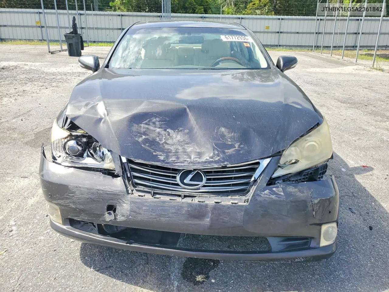 2010 Lexus Es 350 VIN: JTHBK1EG5A2361842 Lot: 61772936