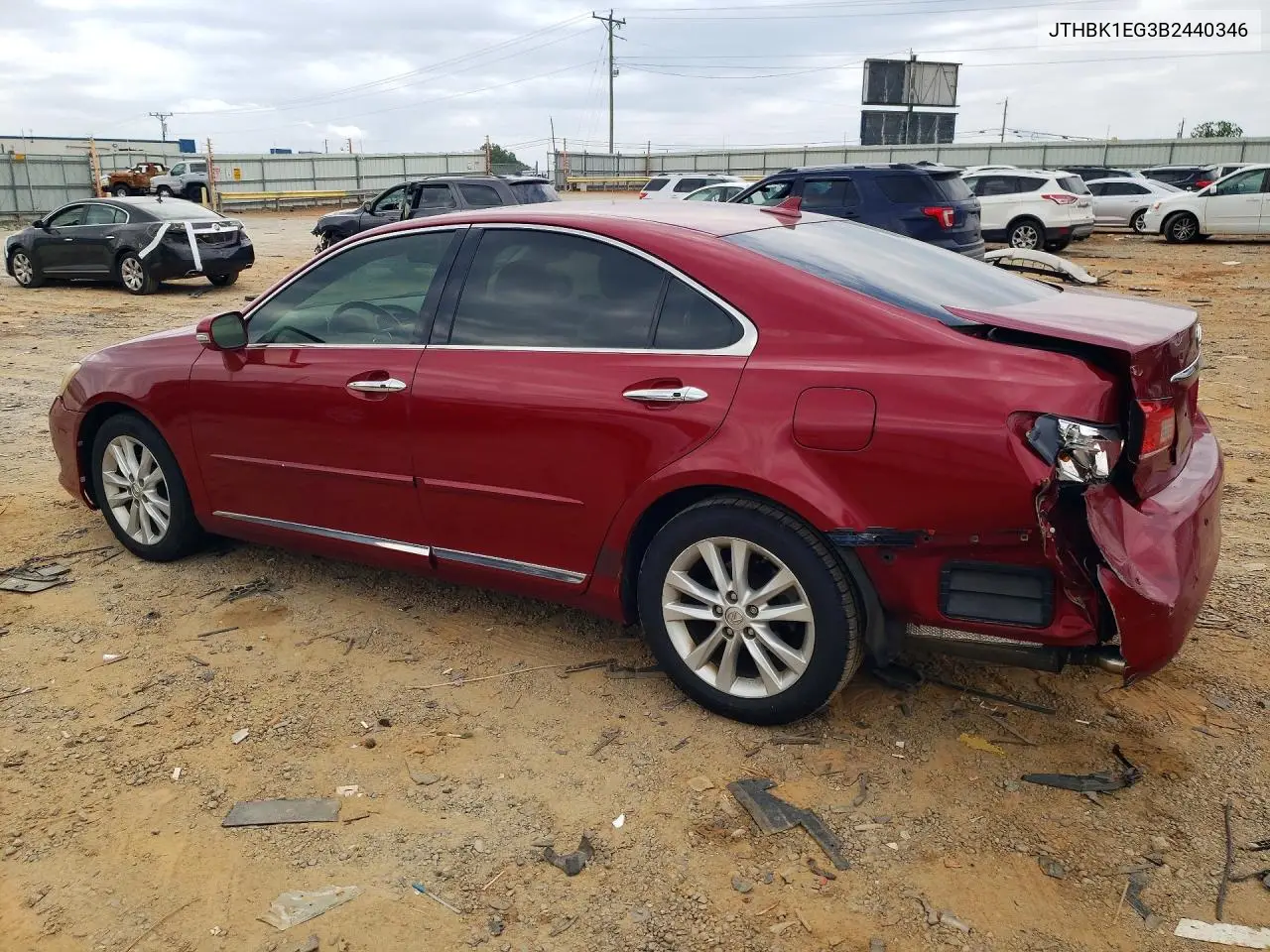 2011 Lexus Es 350 VIN: JTHBK1EG3B2440346 Lot: 52821606