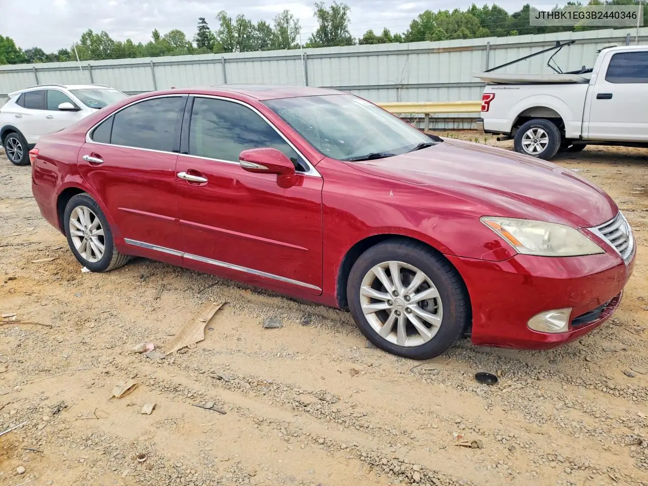 2011 Lexus Es 350 VIN: JTHBK1EG3B2440346 Lot: 52821606