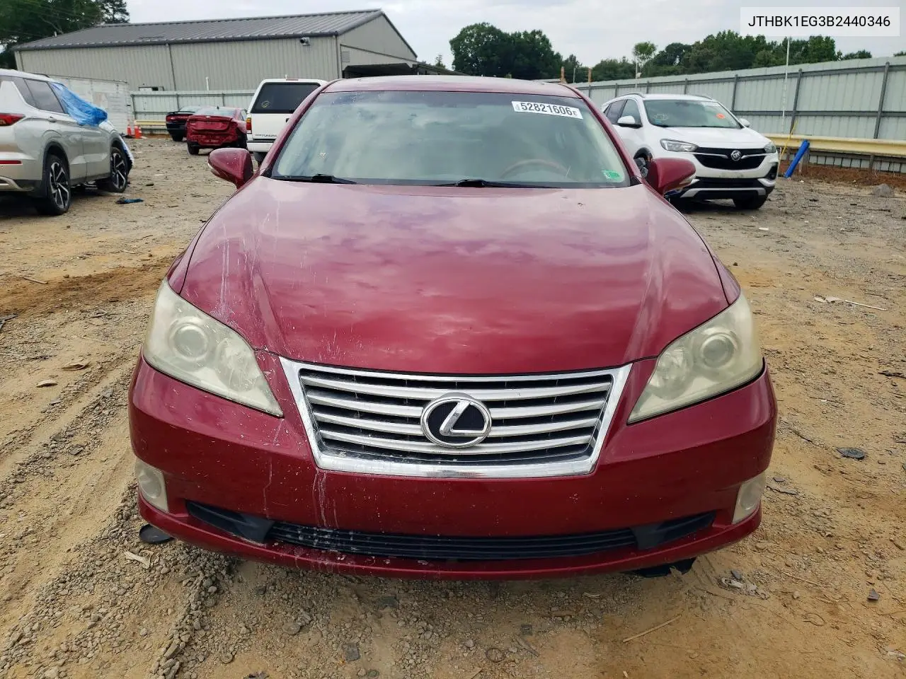 2011 Lexus Es 350 VIN: JTHBK1EG3B2440346 Lot: 52821606