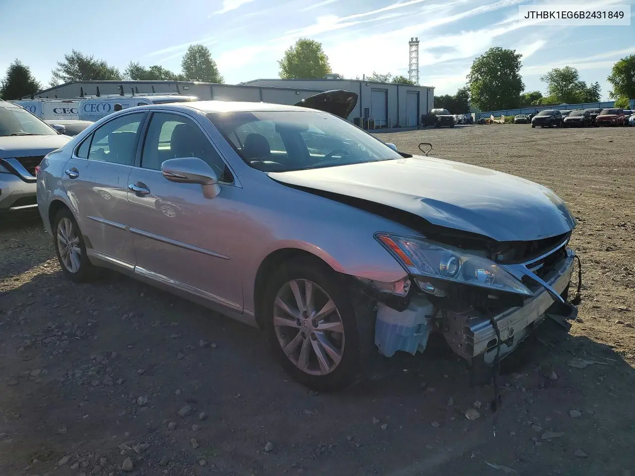 2011 Lexus Es 350 VIN: JTHBK1EG6B2431849 Lot: 55965646