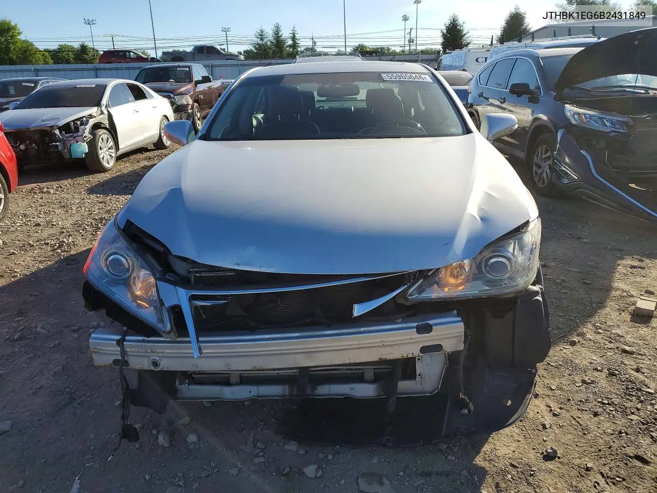 2011 Lexus Es 350 VIN: JTHBK1EG6B2431849 Lot: 55965646