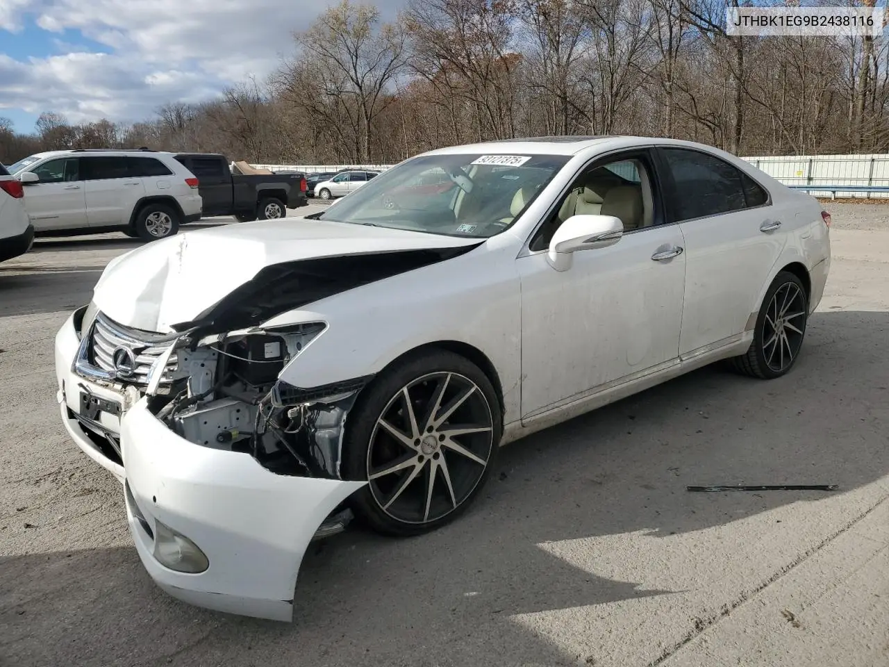 JTHBK1EG9B2438116 2011 Lexus Es 350