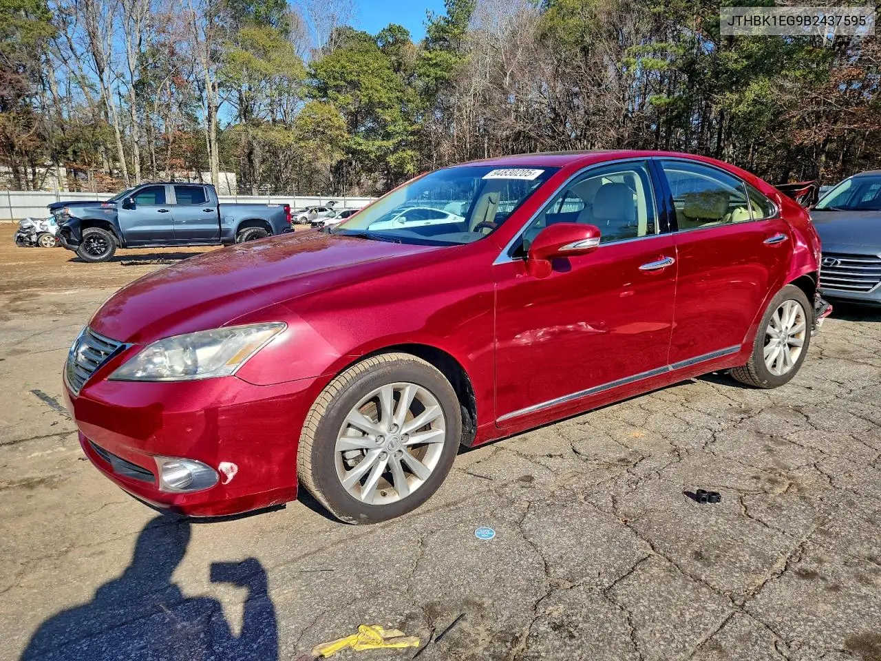 JTHBK1EG9B2437595 2011 Lexus Es 350