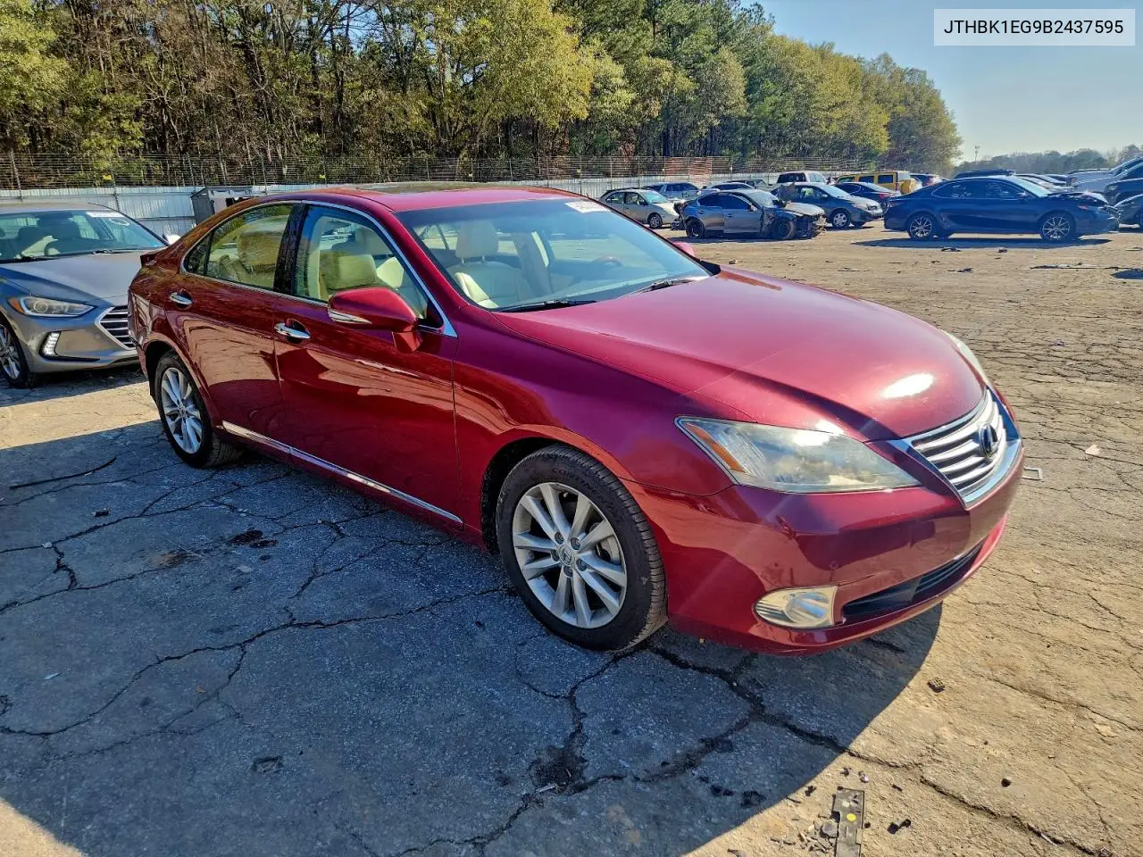 JTHBK1EG9B2437595 2011 Lexus Es 350