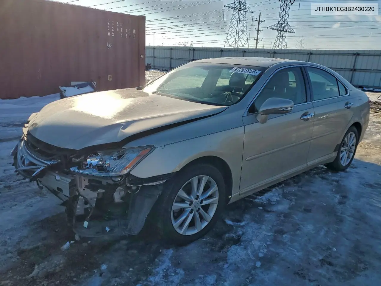 JTHBK1EG8B2430220 2011 Lexus Es 350
