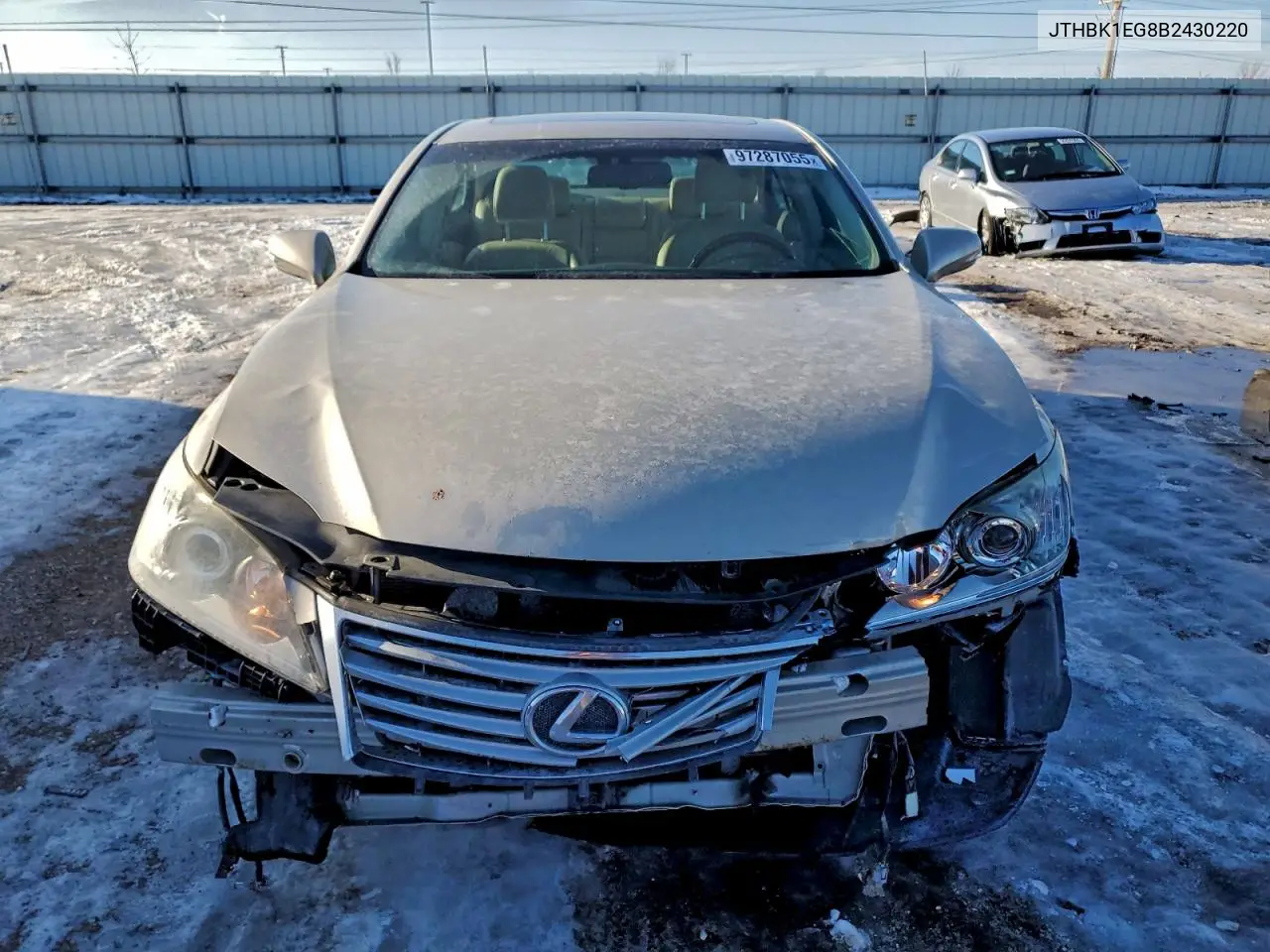 JTHBK1EG8B2430220 2011 Lexus Es 350