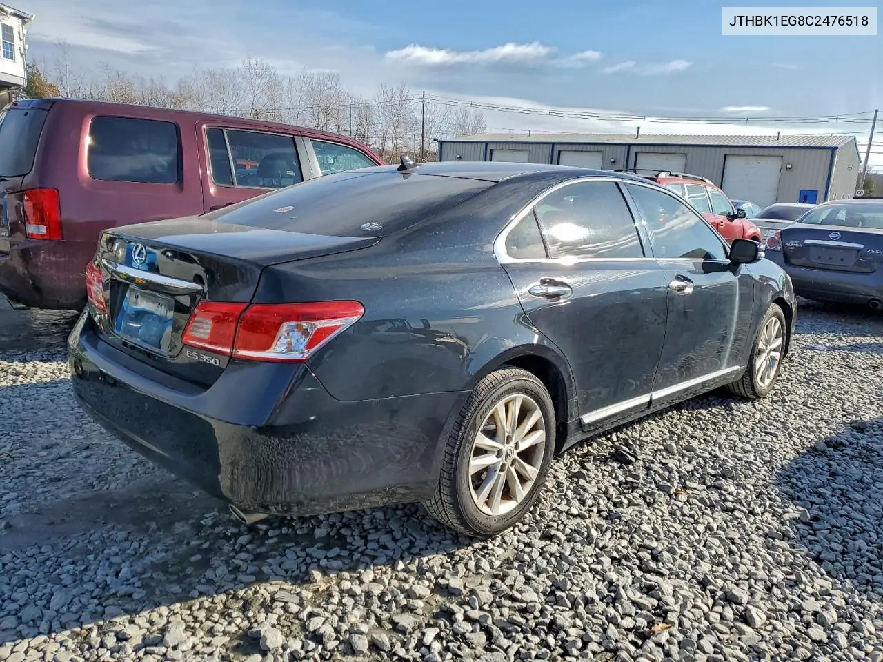 JTHBK1EG8C2476518 2012 Lexus Es 350