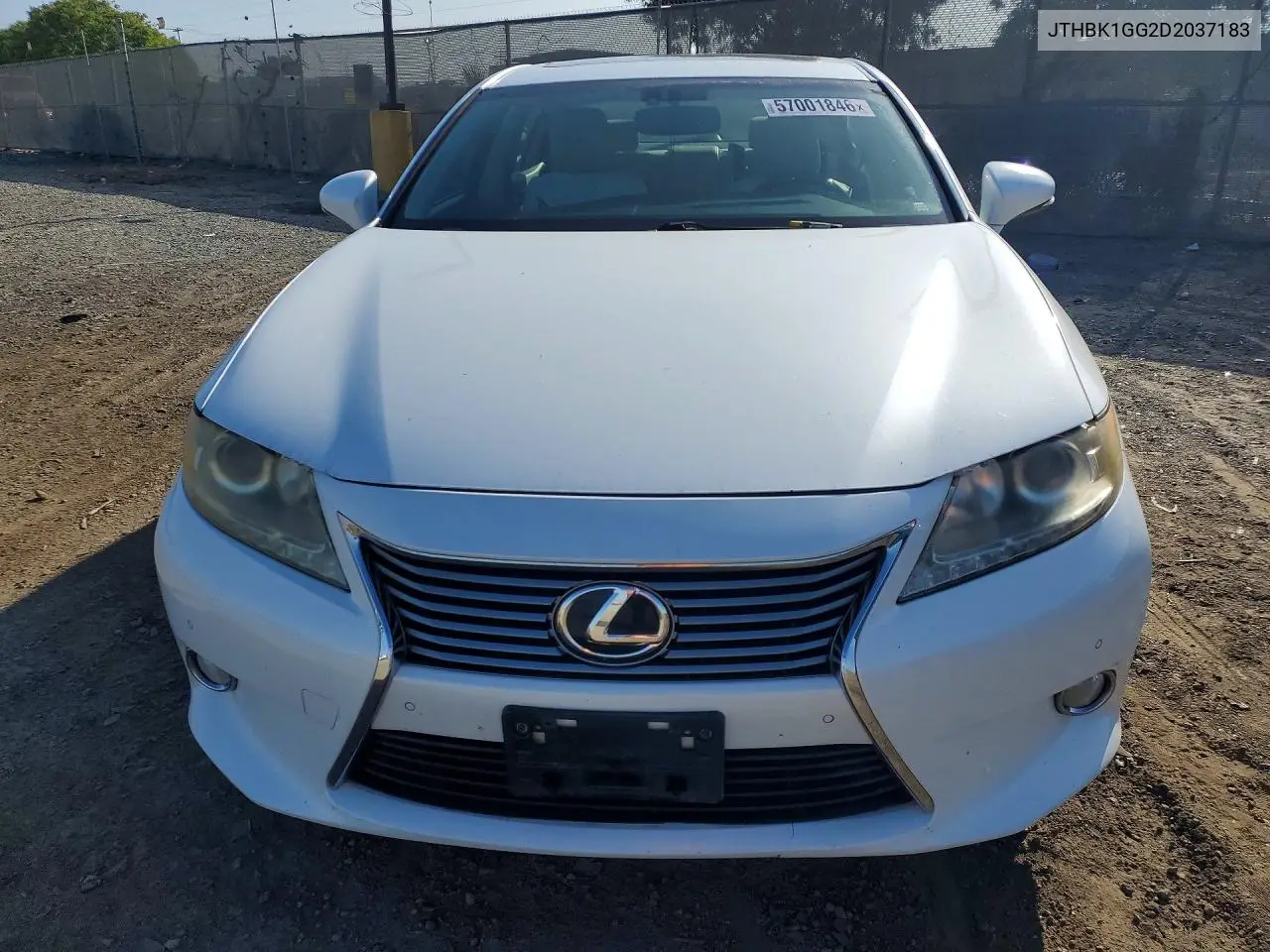 2013 Lexus Es 350 VIN: JTHBK1GG2D2037183 Lot: 57001846