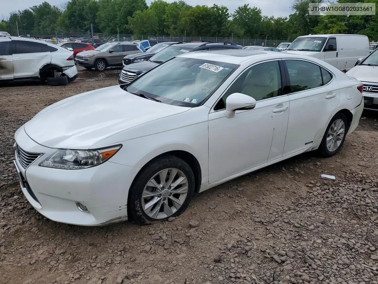 2013 Lexus Es 300H VIN: JTHBW1GG8D2033661 Lot: 61922716