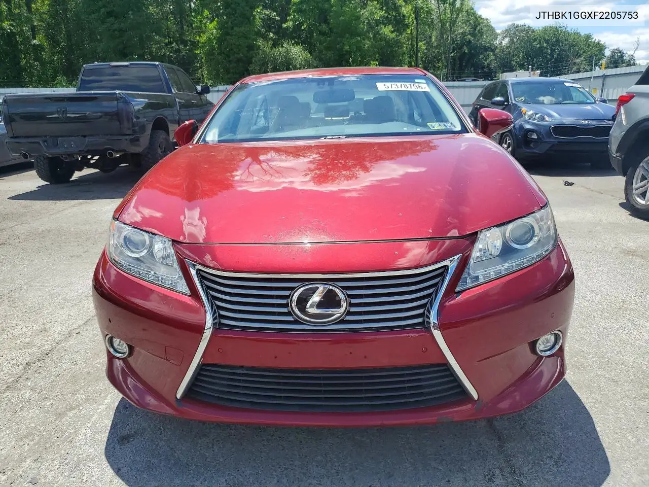2015 Lexus Es 350 VIN: JTHBK1GGXF2205753 Lot: 57378796