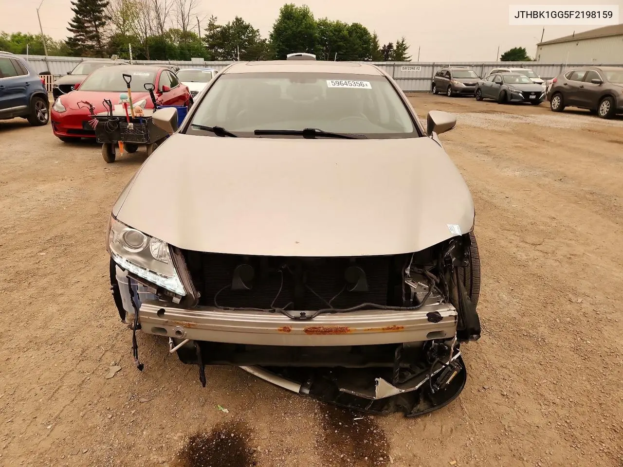 2015 Lexus Es 350 VIN: JTHBK1GG5F2198159 Lot: 59645356