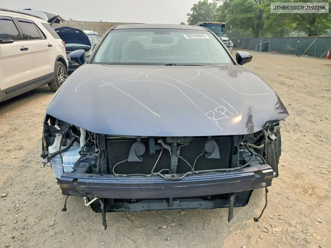 2015 Lexus Es 350 VIN: JTHBK1GG7F2192296 Lot: 60743626