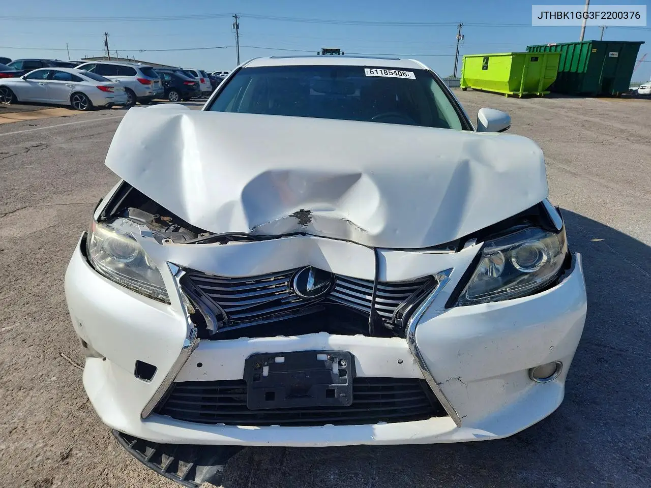 2015 Lexus Es 350 VIN: JTHBK1GG3F2200376 Lot: 61185406