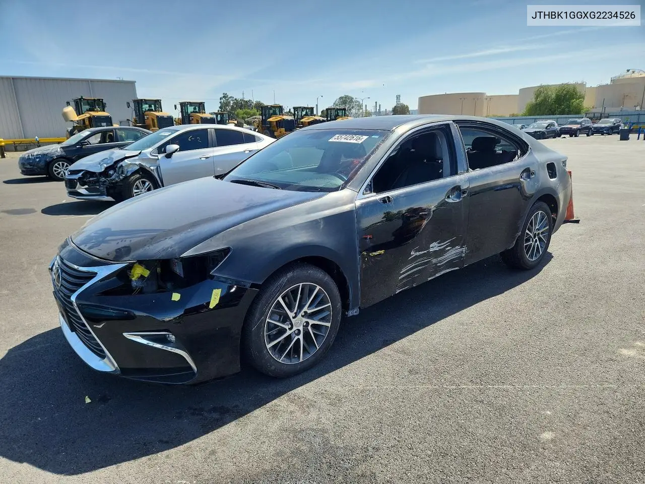 JTHBK1GGXG2234526 2016 Lexus Es 350