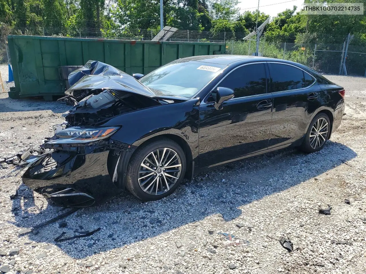 2016 Lexus Es 350 VIN: JTHBK1GG7G2214735 Lot: 60049956