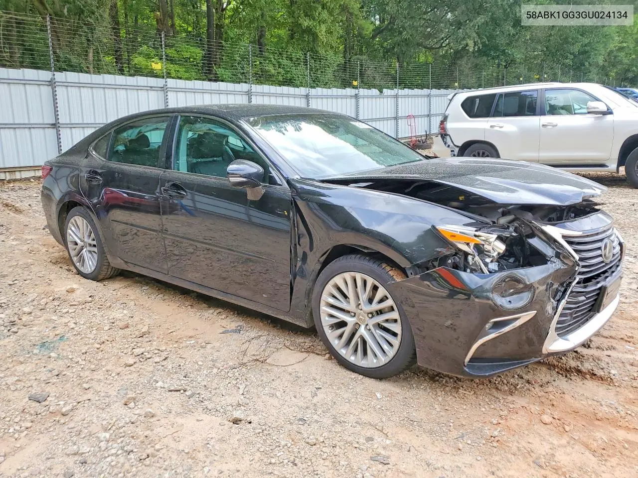 2016 Lexus Es 350 VIN: 58ABK1GG3GU024134 Lot: 60667216
