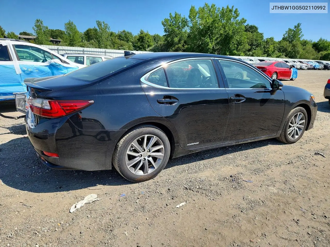 2016 Lexus Es 300H VIN: JTHBW1GG5G2110992 Lot: 61043776