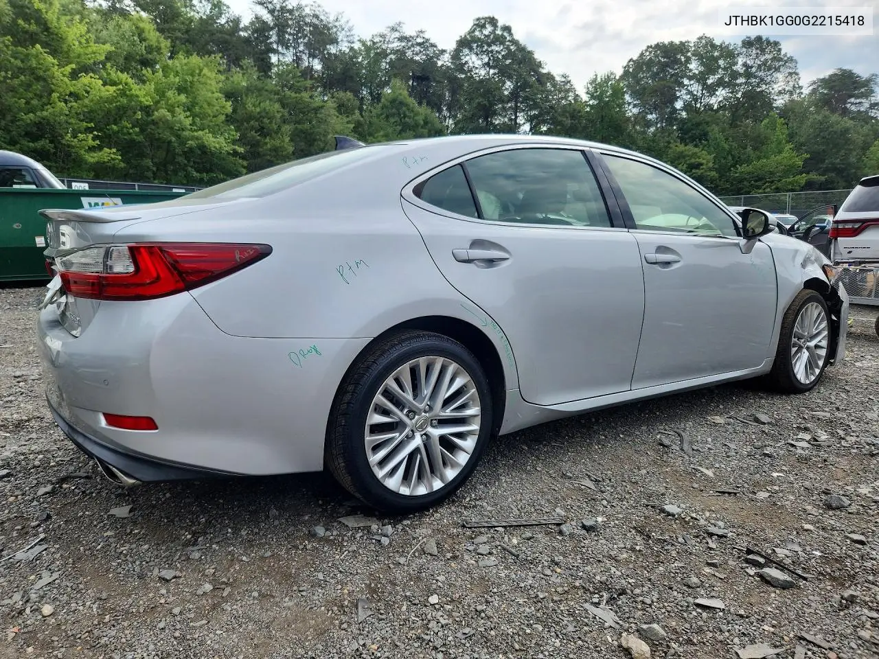2016 Lexus Es 350 VIN: JTHBK1GG0G2215418 Lot: 61498616