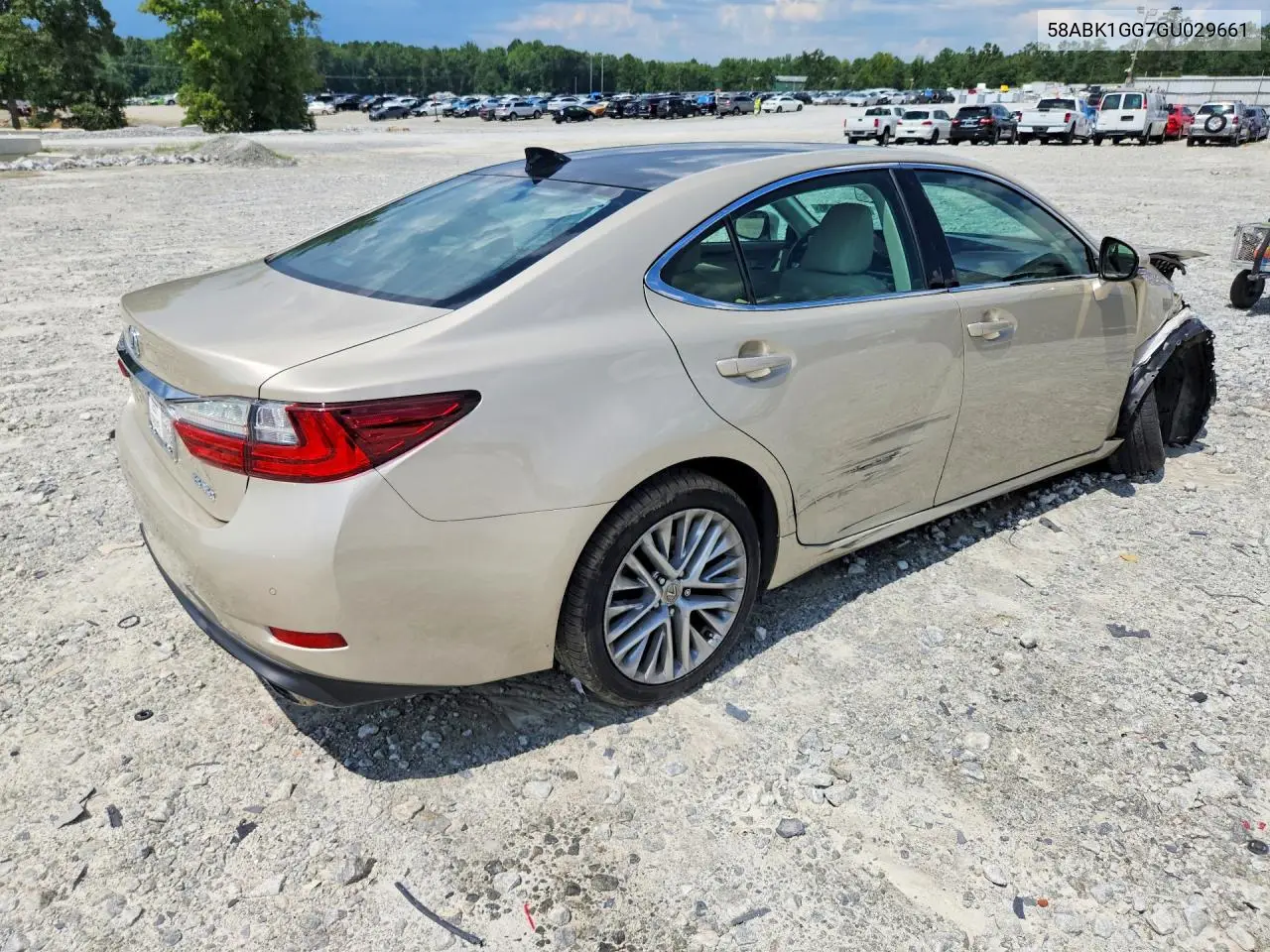 2016 Lexus Es 350 VIN: 58ABK1GG7GU029661 Lot: 61566136