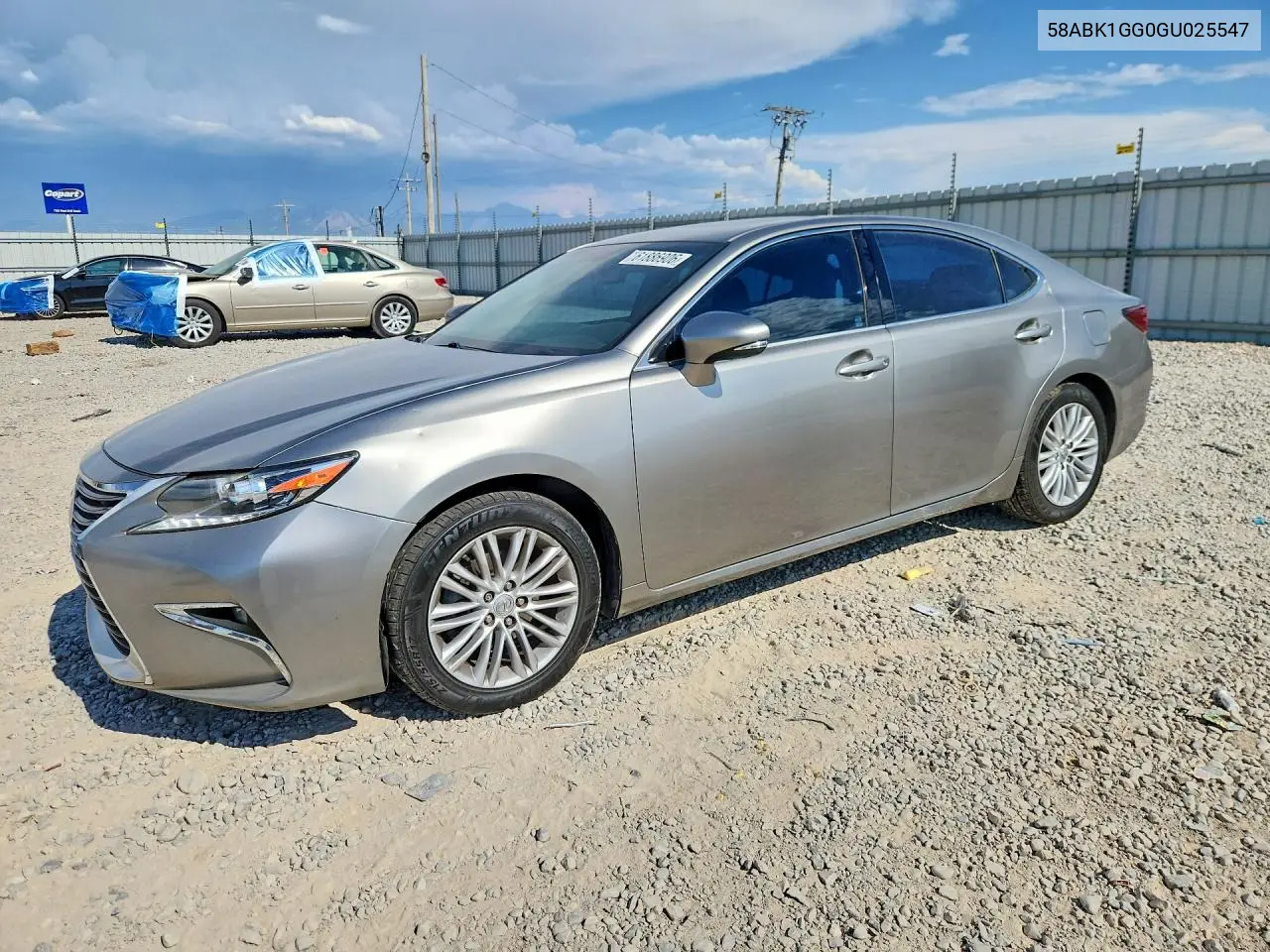 2016 Lexus Es 350 VIN: 58ABK1GG0GU025547 Lot: 61886906