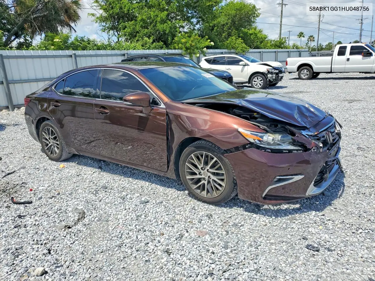2017 Lexus Es 350 VIN: 58ABK1GG1HU048756 Lot: 57323516