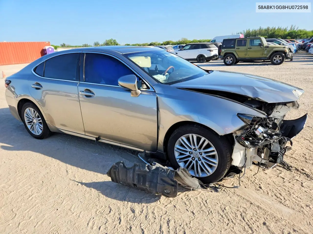 2017 Lexus Es 350 VIN: 58ABK1GG8HU072598 Lot: 57615376