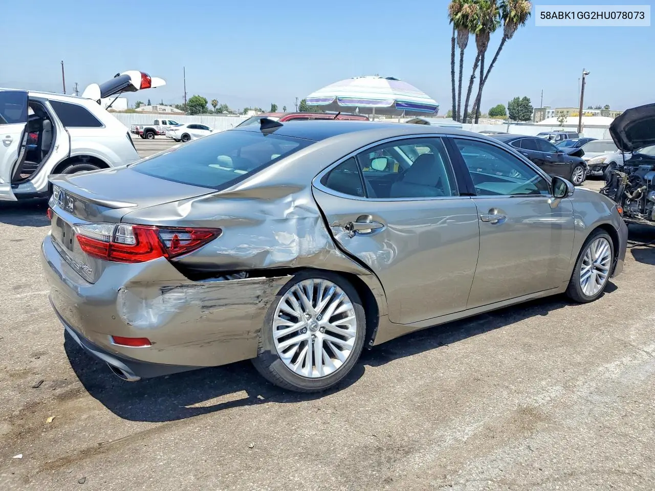 2017 Lexus Es 350 VIN: 58ABK1GG2HU078073 Lot: 60690856