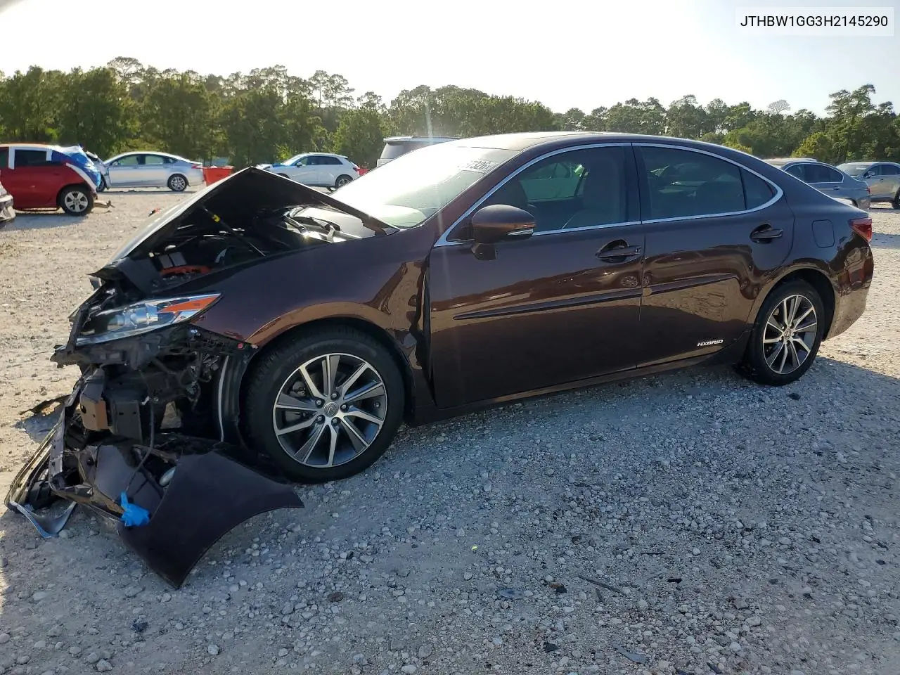 2017 Lexus Es 300H VIN: JTHBW1GG3H2145290 Lot: 62037326