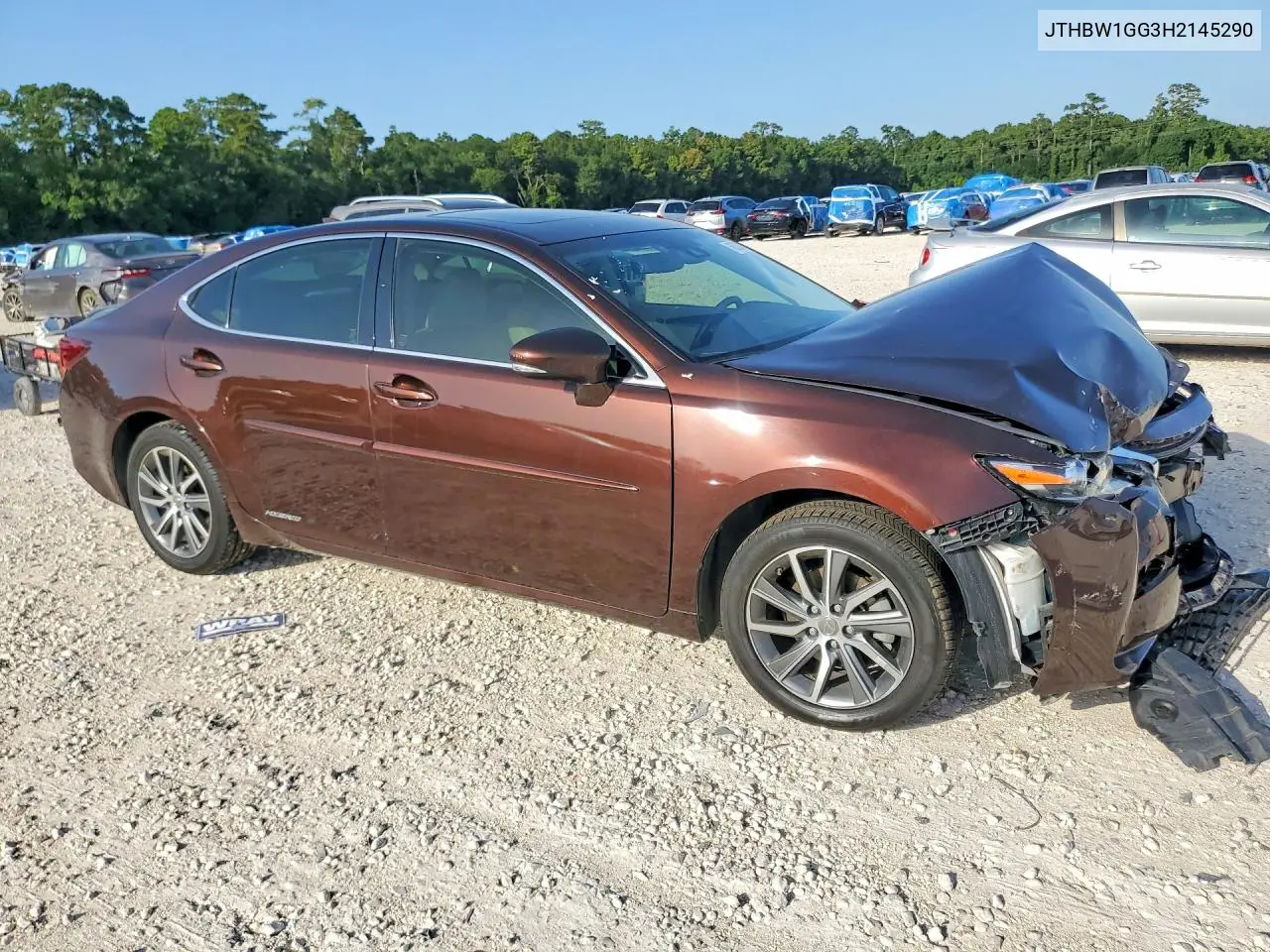 2017 Lexus Es 300H VIN: JTHBW1GG3H2145290 Lot: 62037326