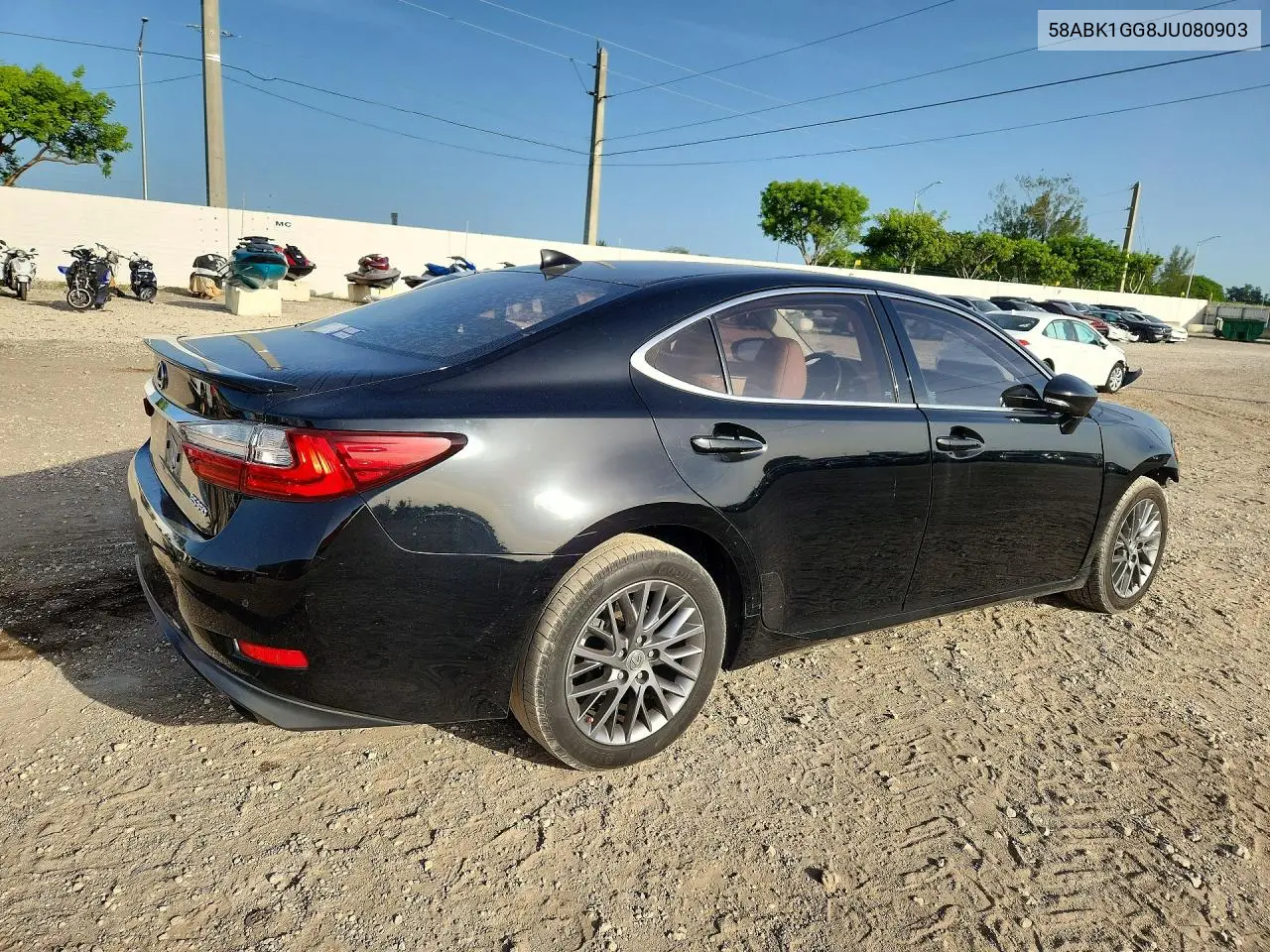 2018 Lexus Es 350 VIN: 58ABK1GG8JU080903 Lot: 60981146