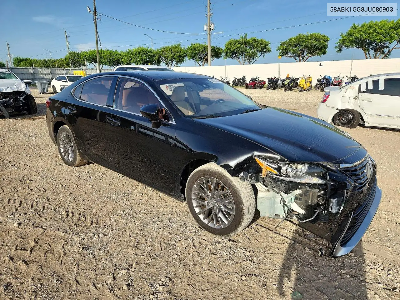2018 Lexus Es 350 VIN: 58ABK1GG8JU080903 Lot: 60981146