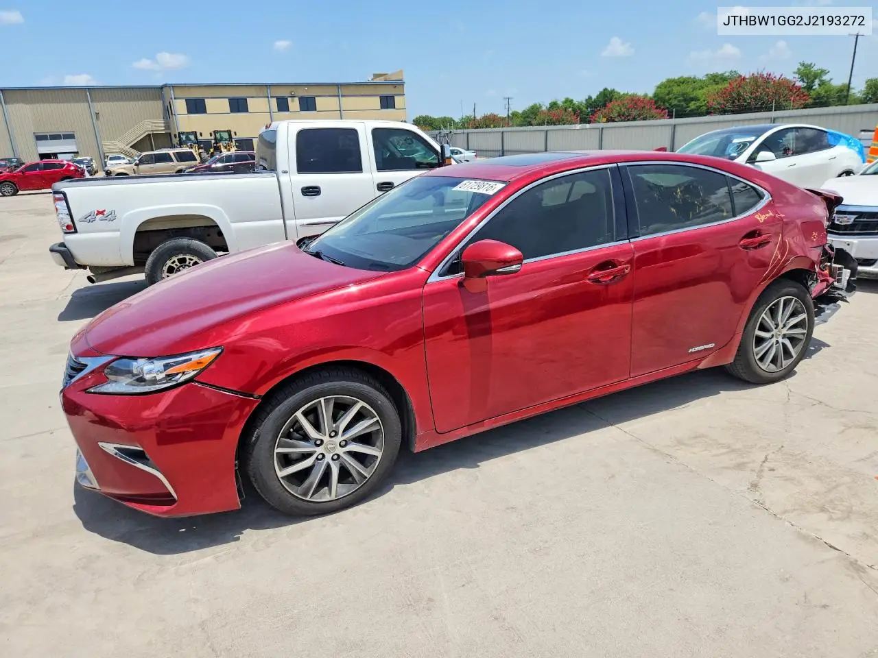 2018 Lexus Es 300H VIN: JTHBW1GG2J2193272 Lot: 61729816